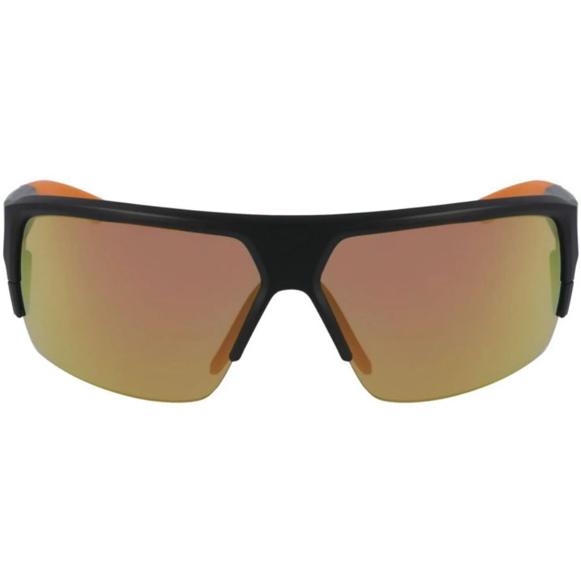 Dragon Men's Sunglasses - Matte Black and Orange Plastic Frame | DR RIDGE X LL 022