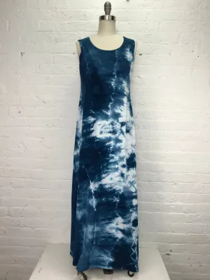 Eileen Maxi Tank Dress in Midnight Tangle