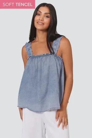 Elan Tank Denim