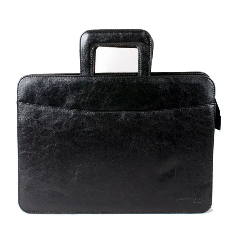 Faux-Leather Tassia Document Laptop Briefcase