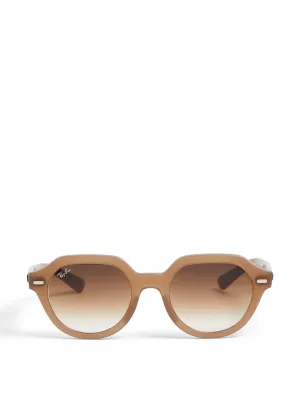 Gina round acetate sunglasses