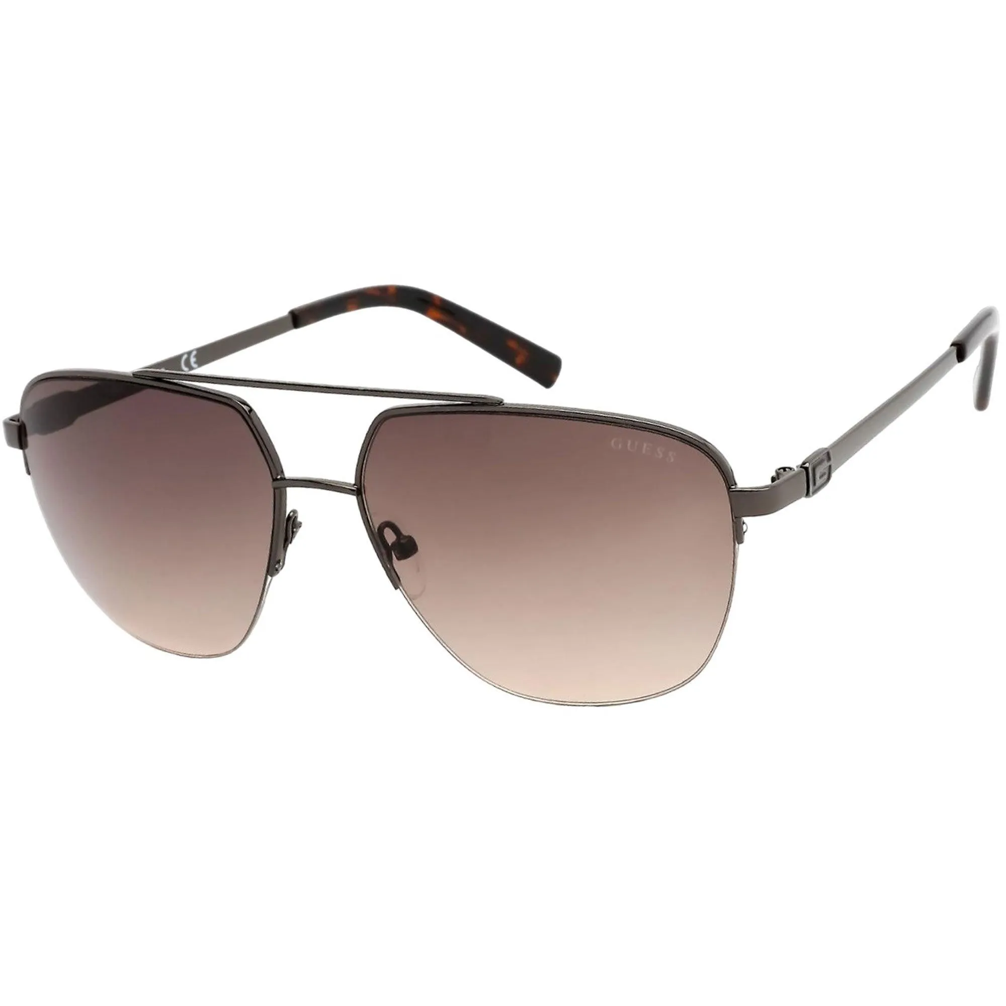 Guess Factory Unisex Sunglasses - Gradient Lens Full Rim Grey Metal Frame | GF5065 08F