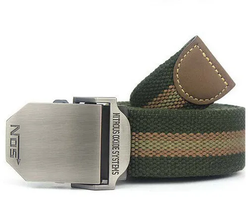 Hot NOS Men Canvas Outdoor Belt Military Equipment Cinturon Western Strap Men's Belts Luxury For Men Tactical Brand Cintos