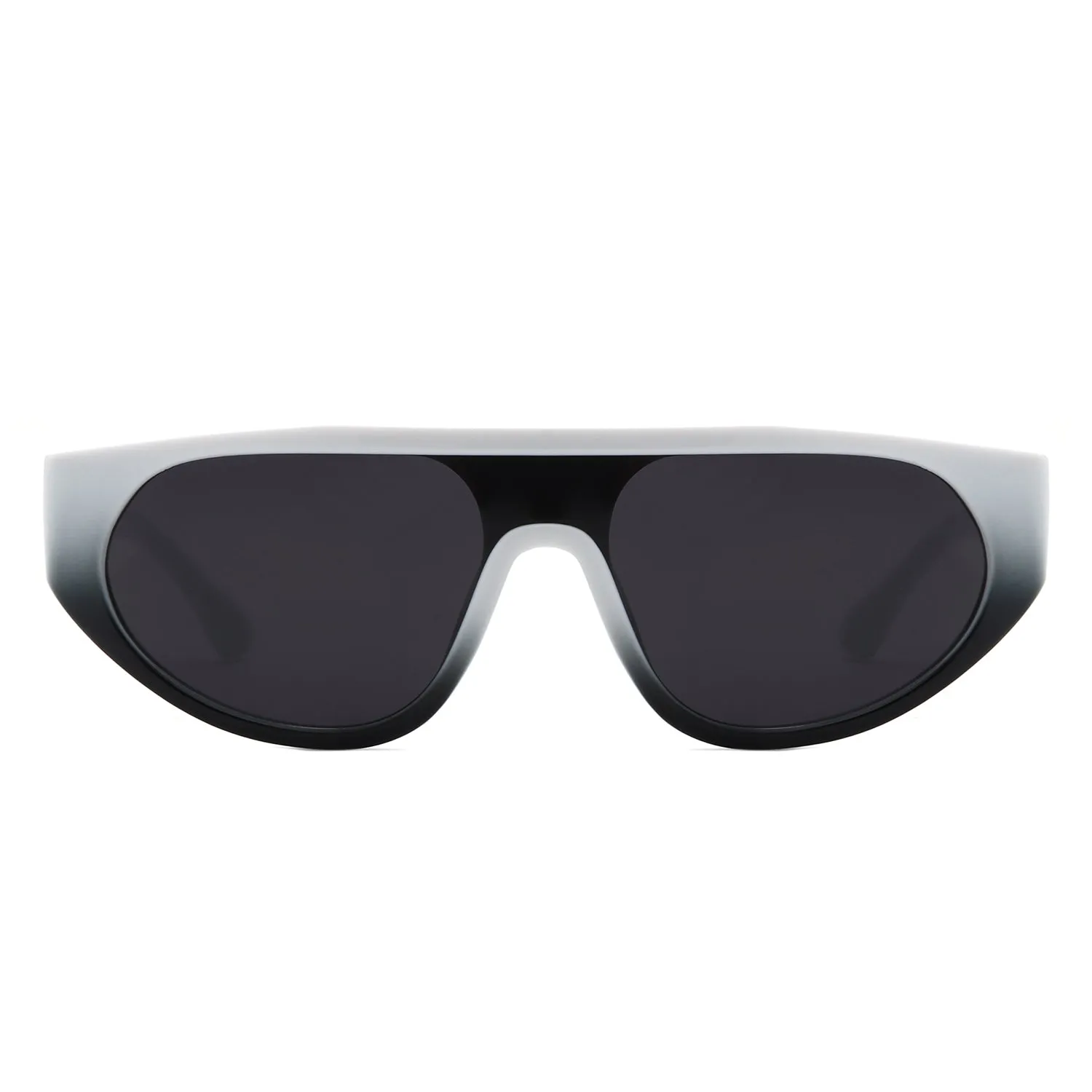 Isolde - Retro Round Flat Top Fashion Sunglasses