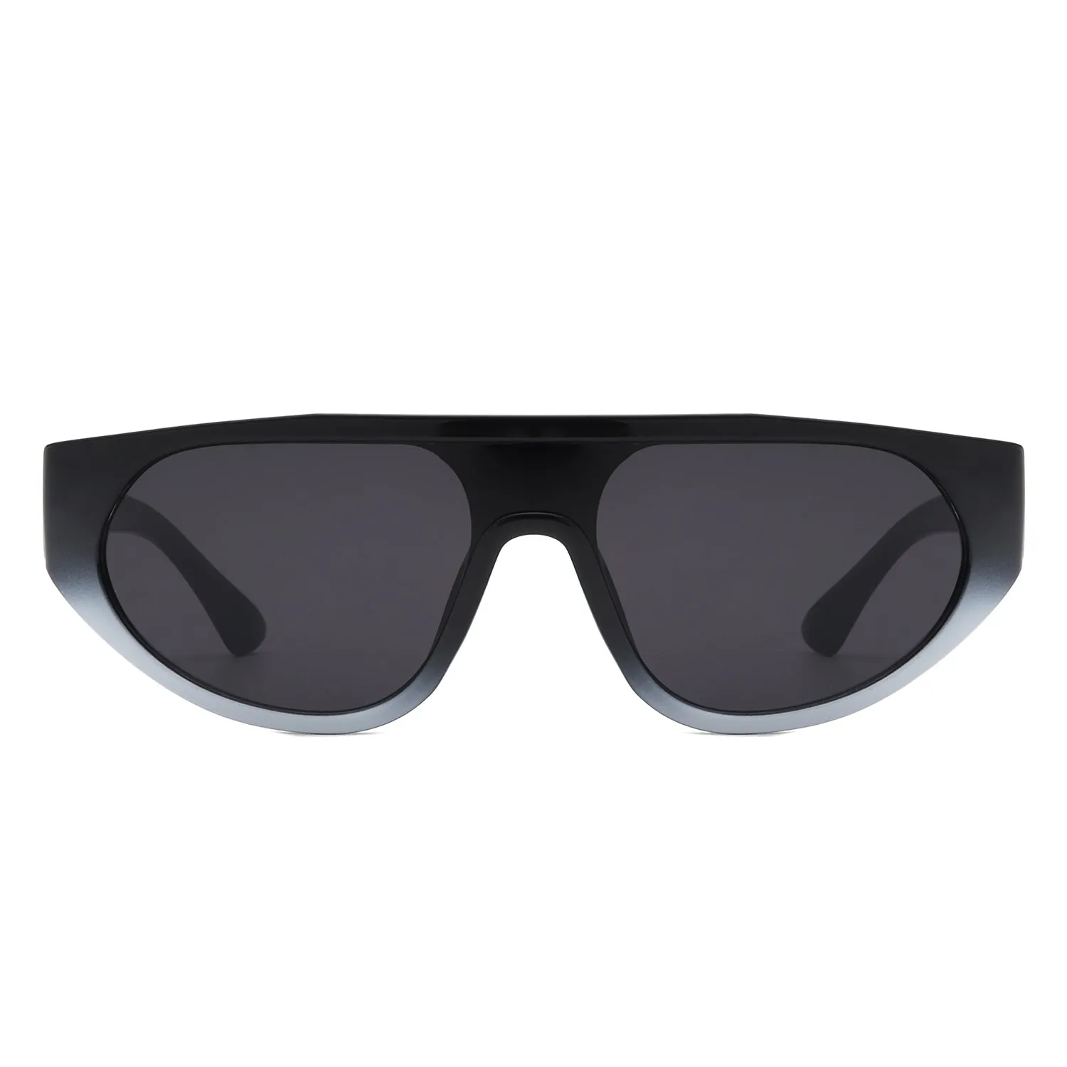 Isolde - Retro Round Flat Top Fashion Sunglasses