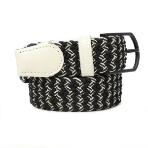 Jack Dapper Casual Black & White Belt