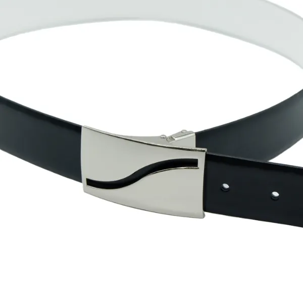 JAMES - Mens Black and White Reversible Leather Belt