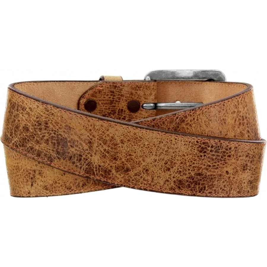 Justin Men's Tailgunner Tan Leather Belt