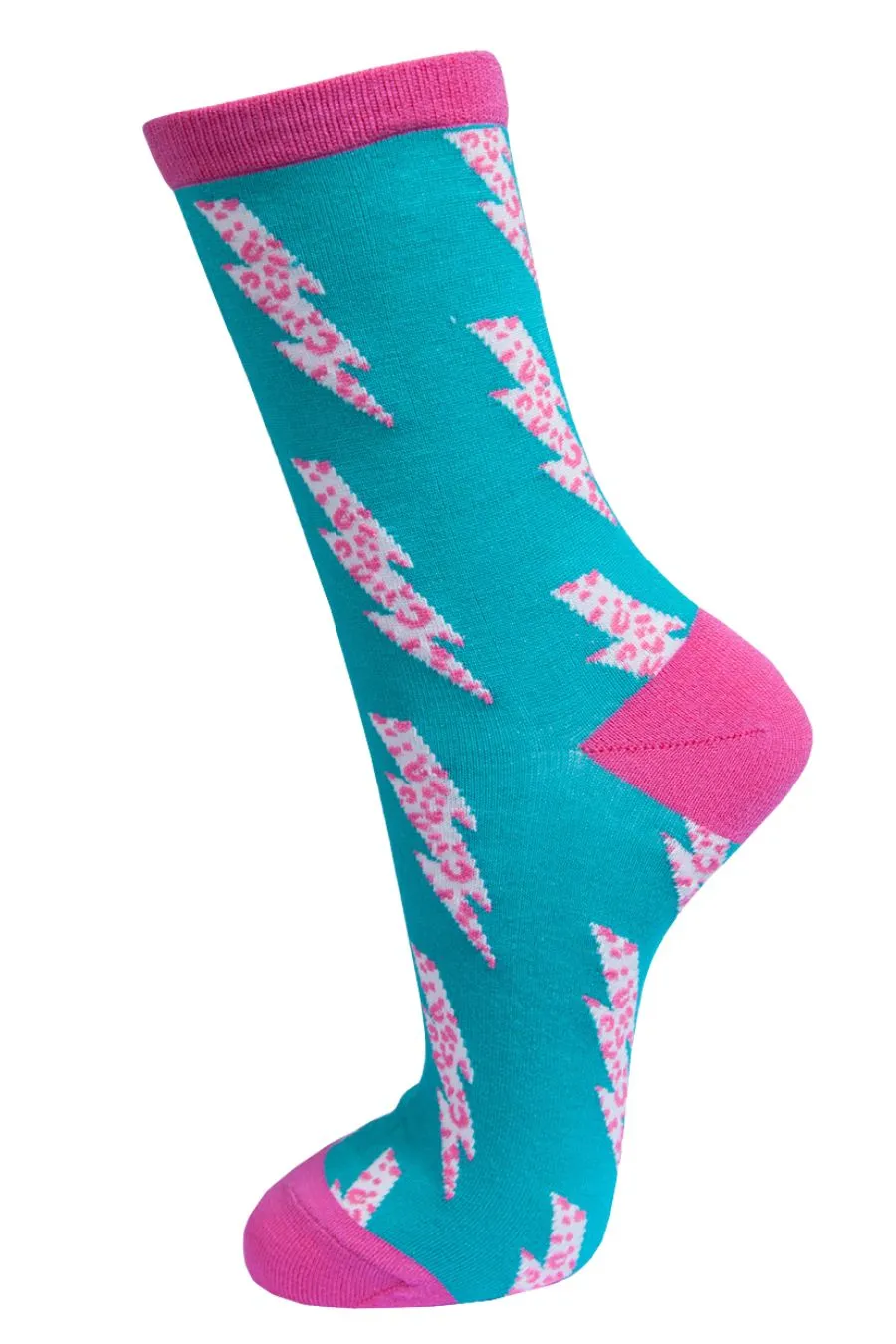 Lightening bolt bamboo socks