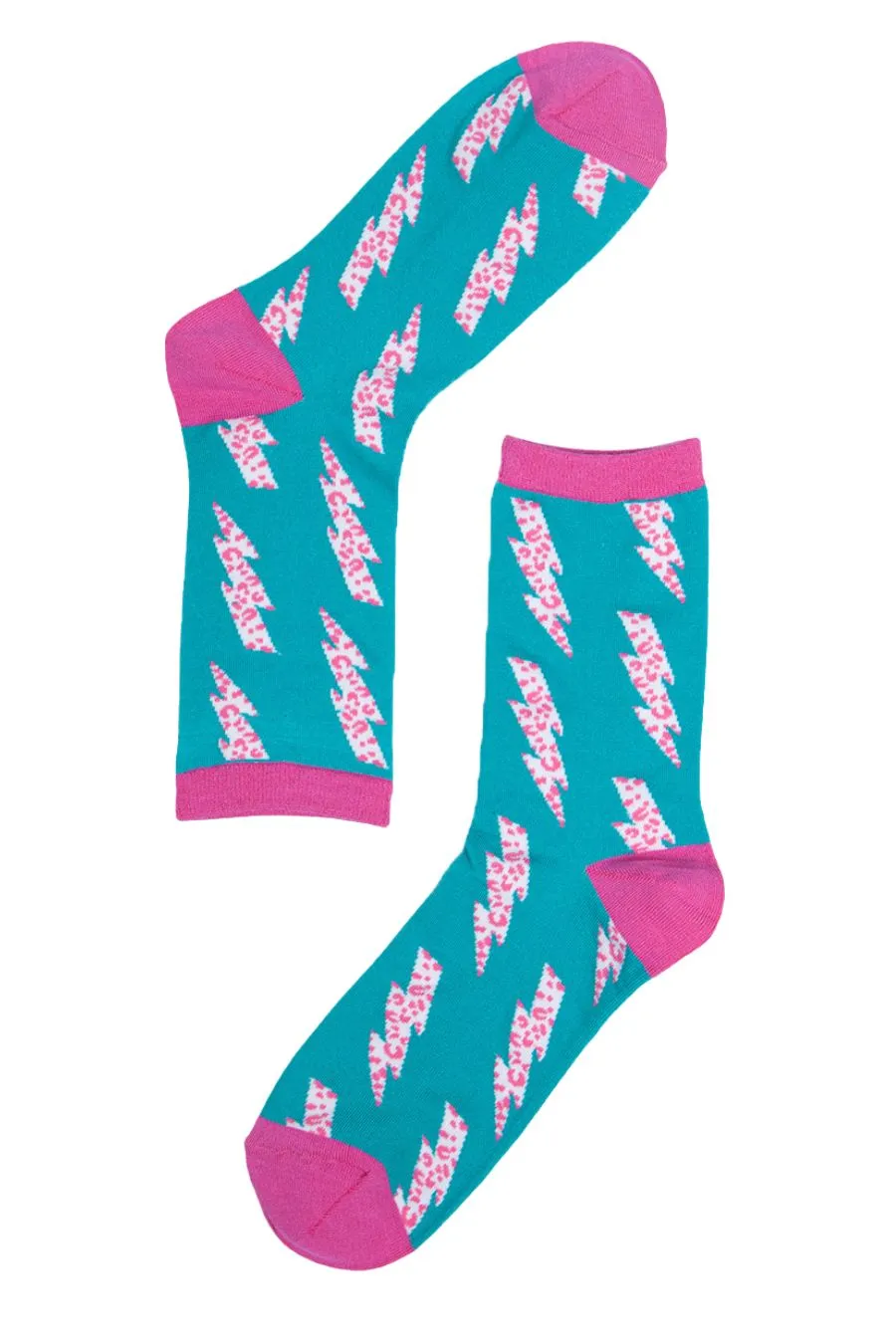 Lightening bolt bamboo socks