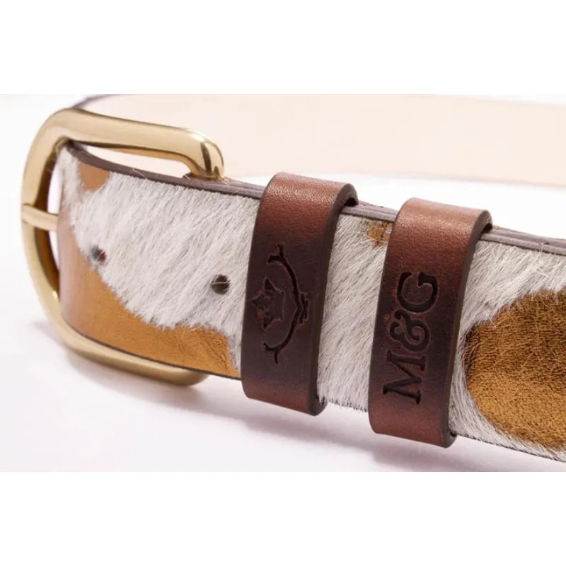 MacKenzie & George Tetbury Shine Belt - White/Bronze