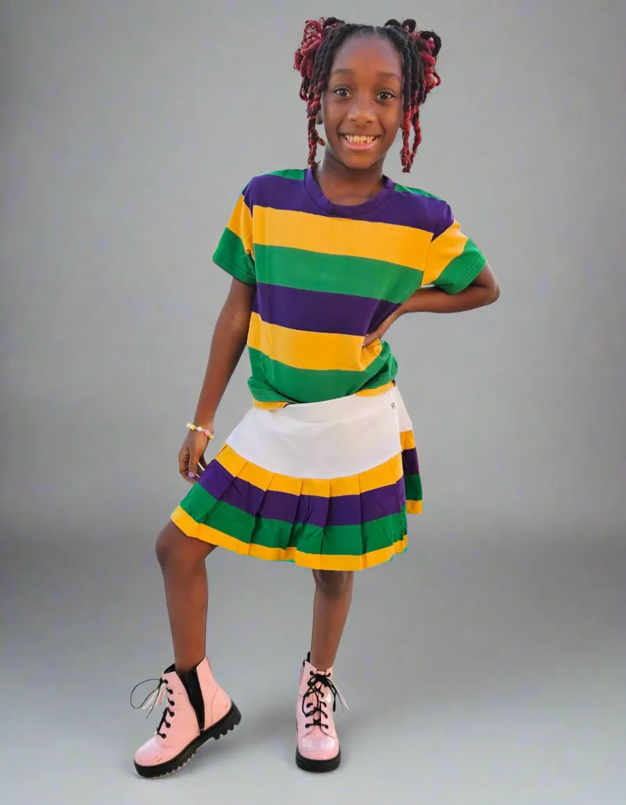 MARDI GRAS little one Tennis sporty tutu skirt