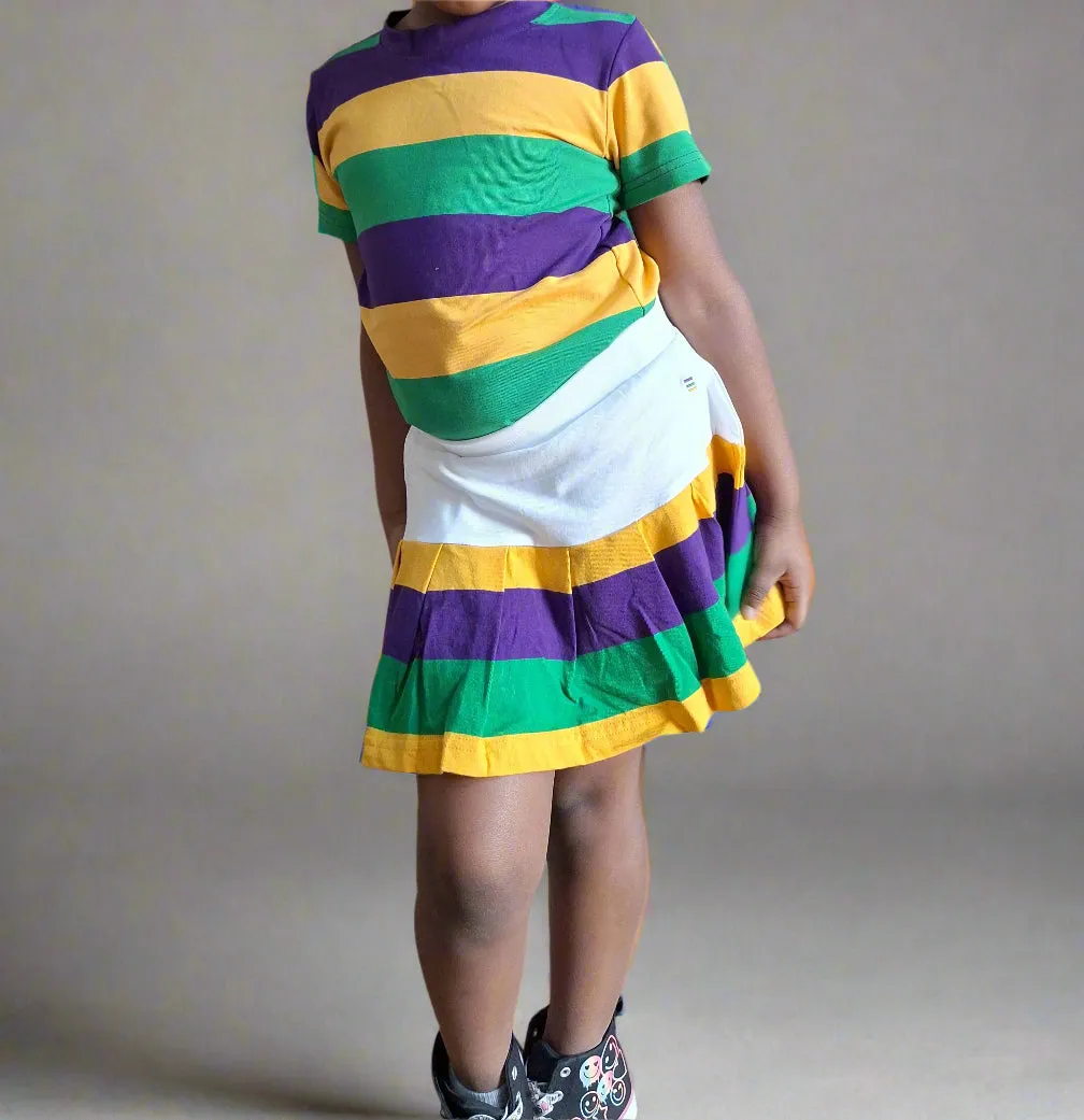 MARDI GRAS little one Tennis sporty tutu skirt