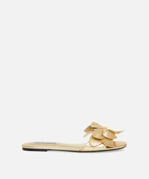 Melena Leather Sandal - Gold