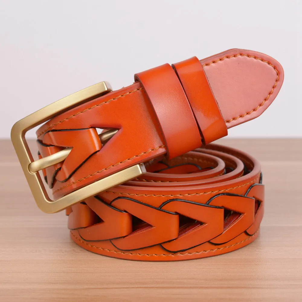 Men Chained Style Leather Belt