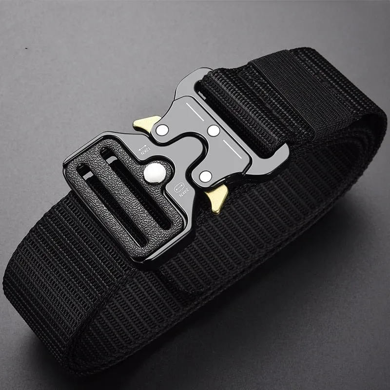 Men's Outdoor Army Military Style Tactical Nylon Belt