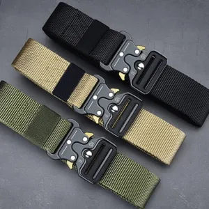 Men's Outdoor Army Military Style Tactical Nylon Belt