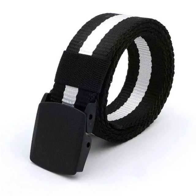 Men's Outdoor Army Military Style Tactical Nylon Belt