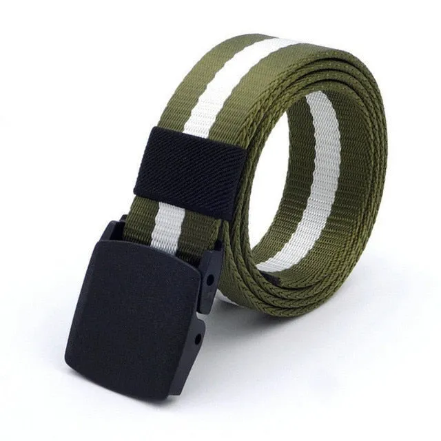 Men's Outdoor Army Military Style Tactical Nylon Belt