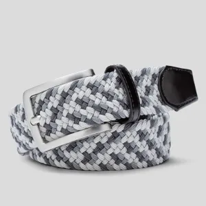 MEYER Woven Belt - Super Stretch - Multi Colour Grey