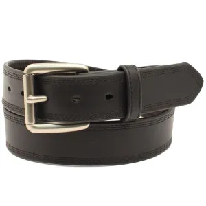 MF Western Ariat Smooth Black Leather Belt Style A1034801