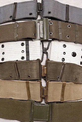 Military Surplus New & Used GI Web/Pistol Belt Grab Bag