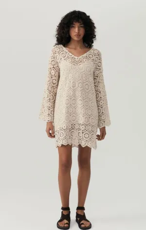 MOS - Talia Mini Kaftan Dress - Ivory - last one