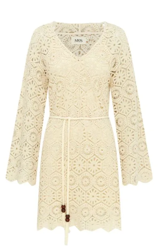 MOS - Talia Mini Kaftan Dress - Ivory - last one