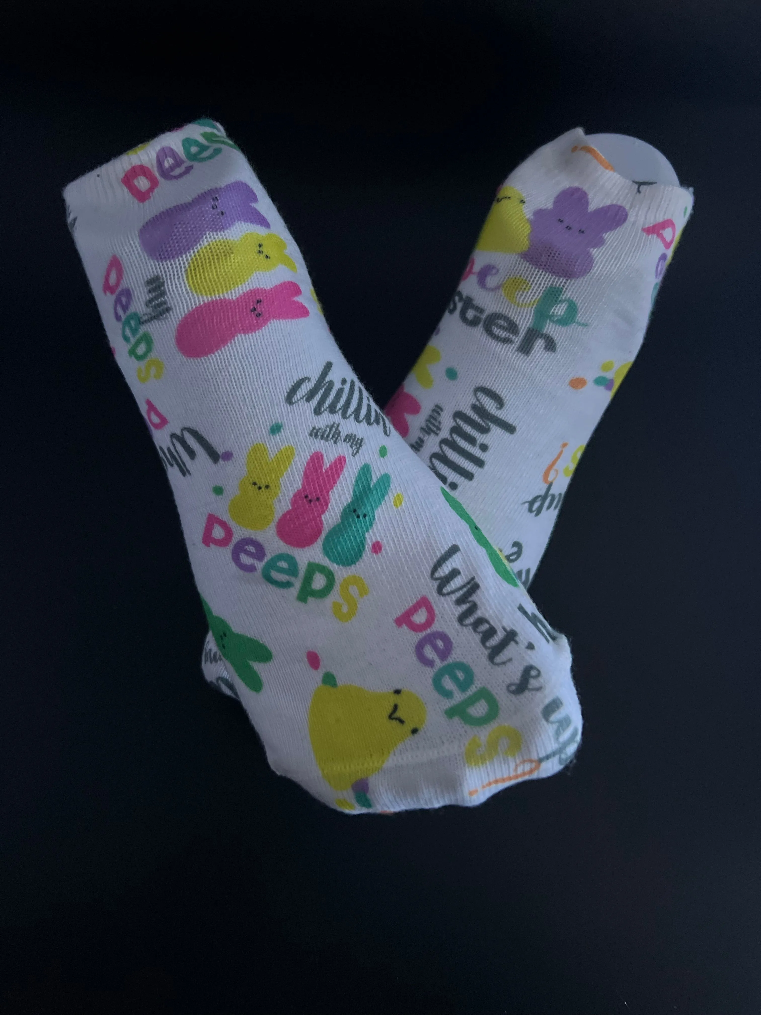 My peeps print ankle socks