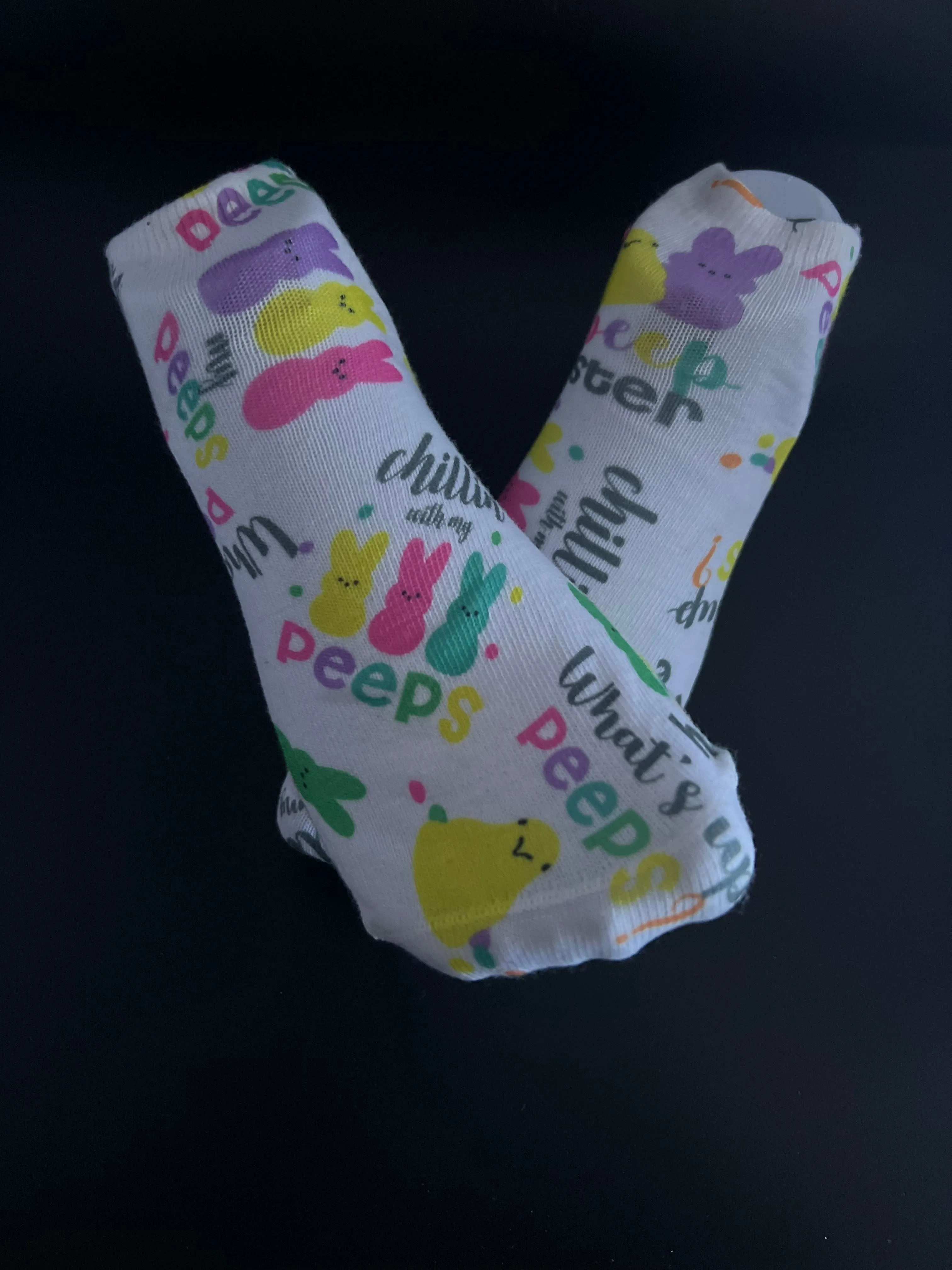 My peeps print ankle socks