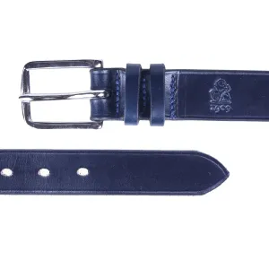 Navy ‘Avon’ Bridle Hide Leather Belt