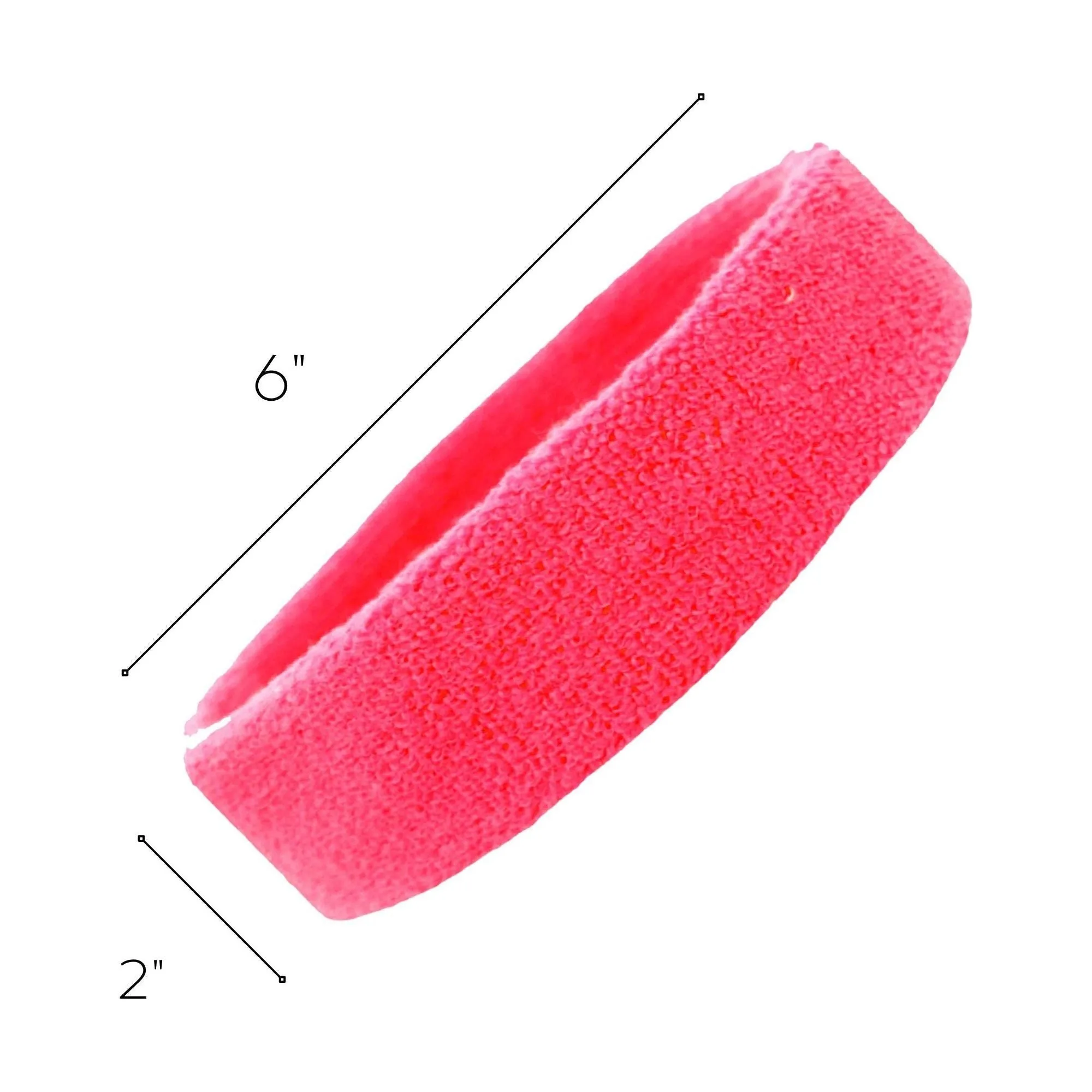 Neon Pink Head Sweatband