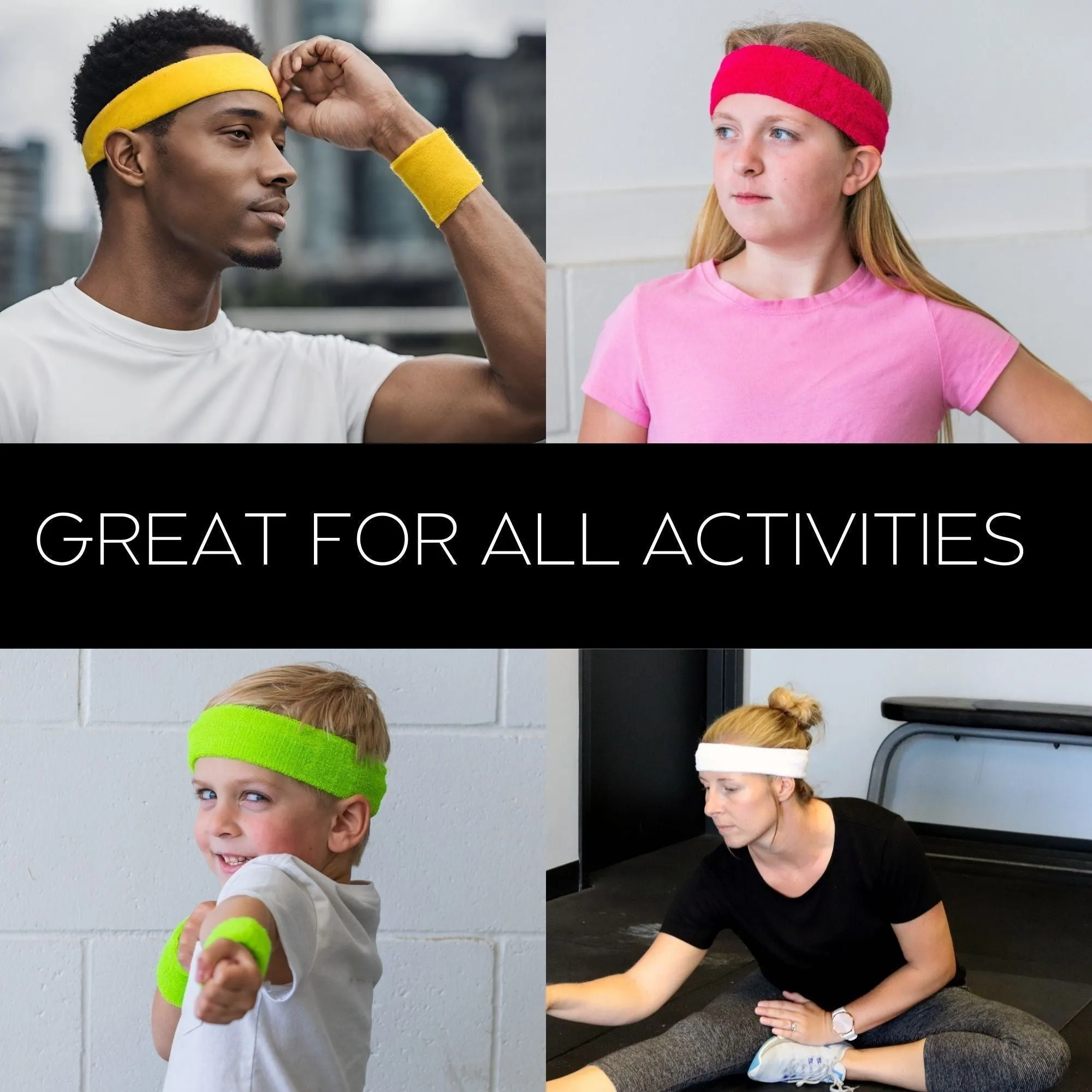 Neon Pink Head Sweatband