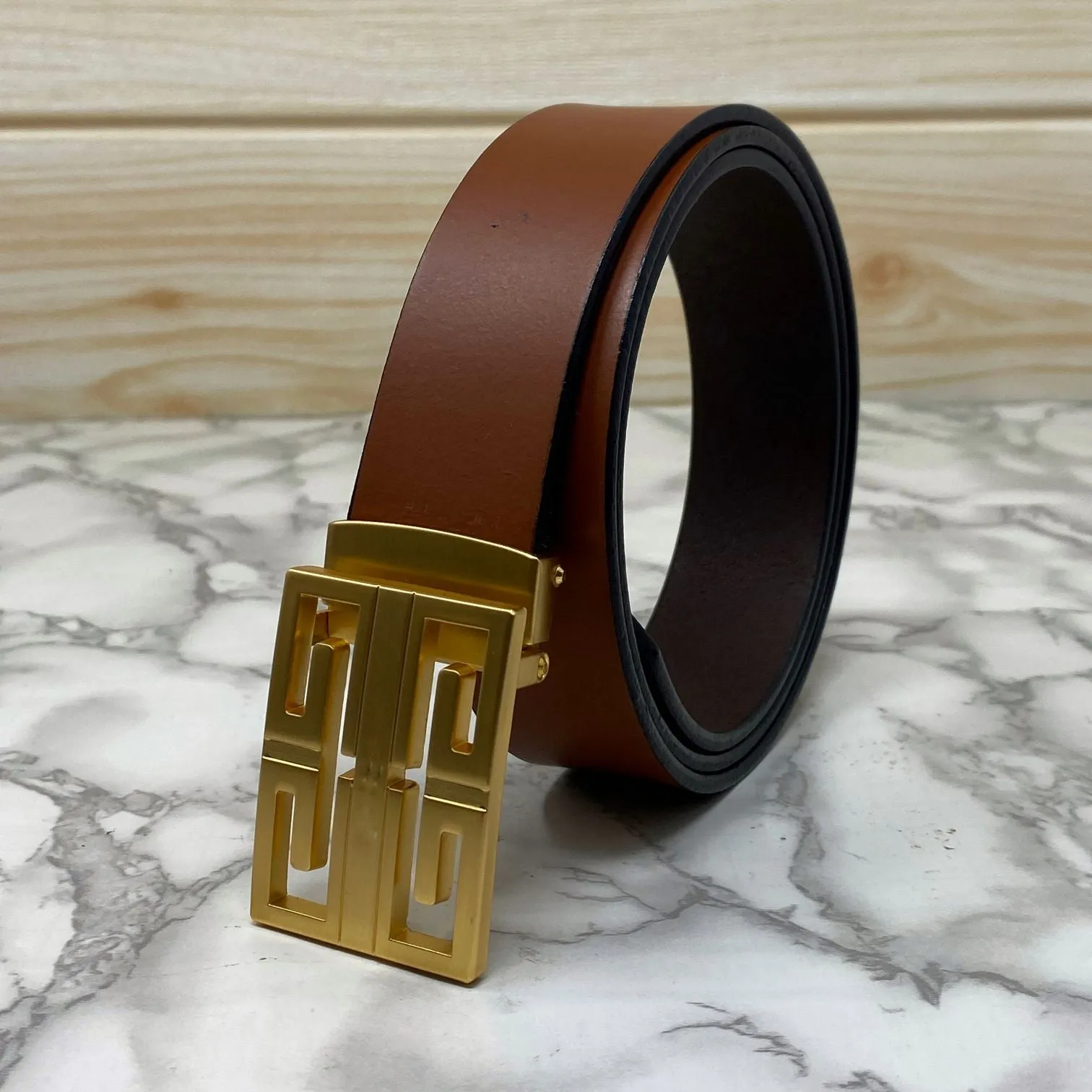 New Arrival Square Formal Leather Belt-JonasParamount