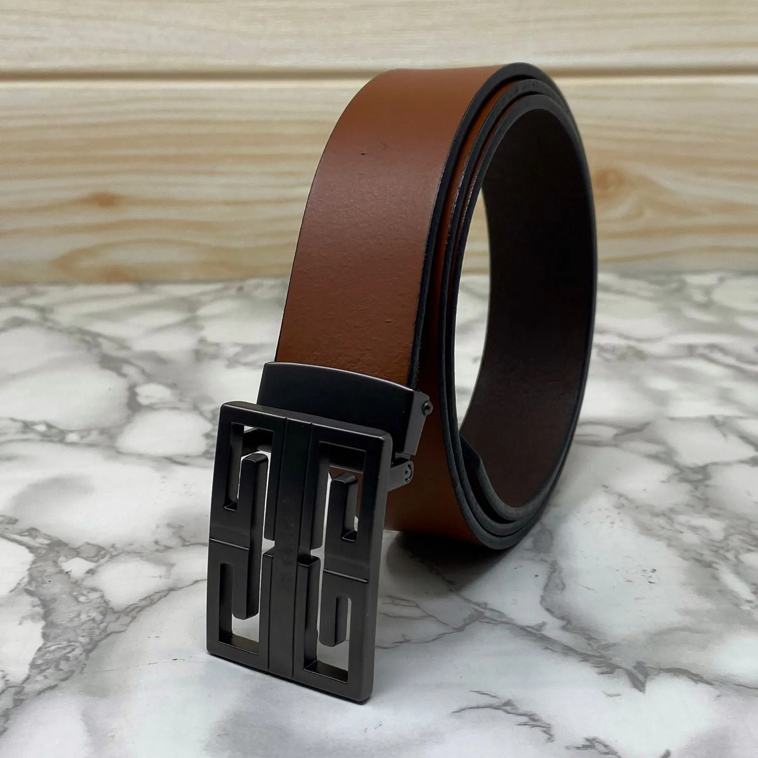 New Arrival Square Formal Leather Belt-JonasParamount