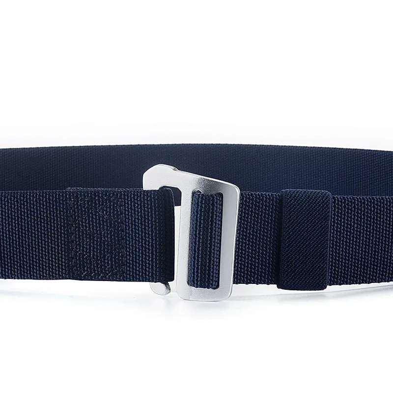 New Military Belts For Men Elastic Canvas Male Tactical Army Outdoor Belt High Quality Simple Design Black Navy Ceinture Hom