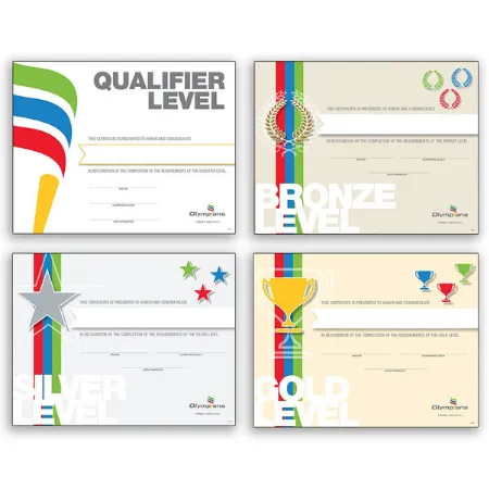 Olympians Certificates (Pkg 10)