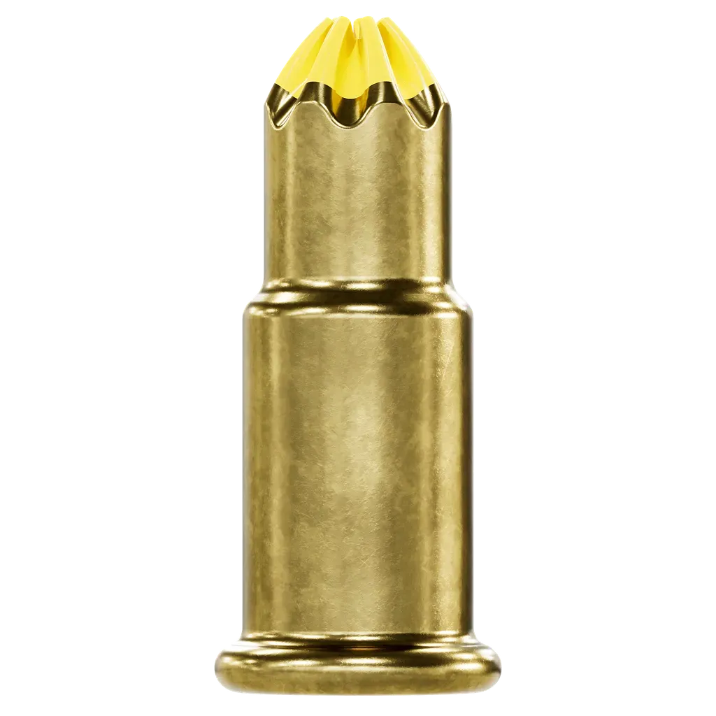 P22AC 0.22-Caliber A Single-Shot Crimp Load, LVL 4, Yellow (25-Qty)