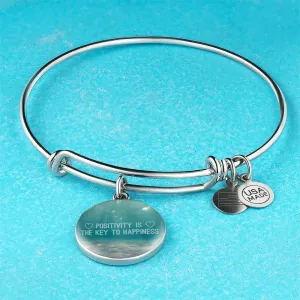 Positivity Bangle Bracelet