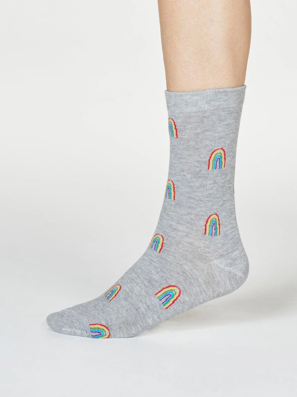 RAINBOW SOCKS - RAINBOW GREY MARLE