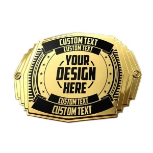 Replacement Front Plate for The Ultimate 6lb Custom Championship Belt