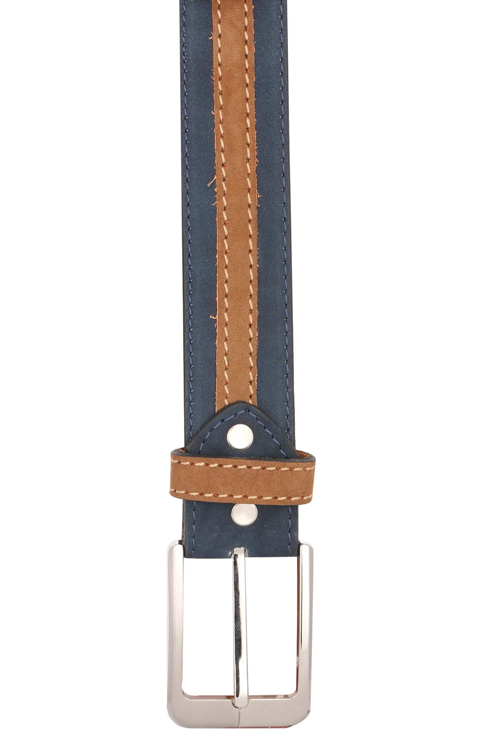 RL Nubuck middle rib formal leather mens belt