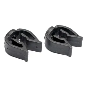 Set of Black Cable Clips For Pantograph Rail System