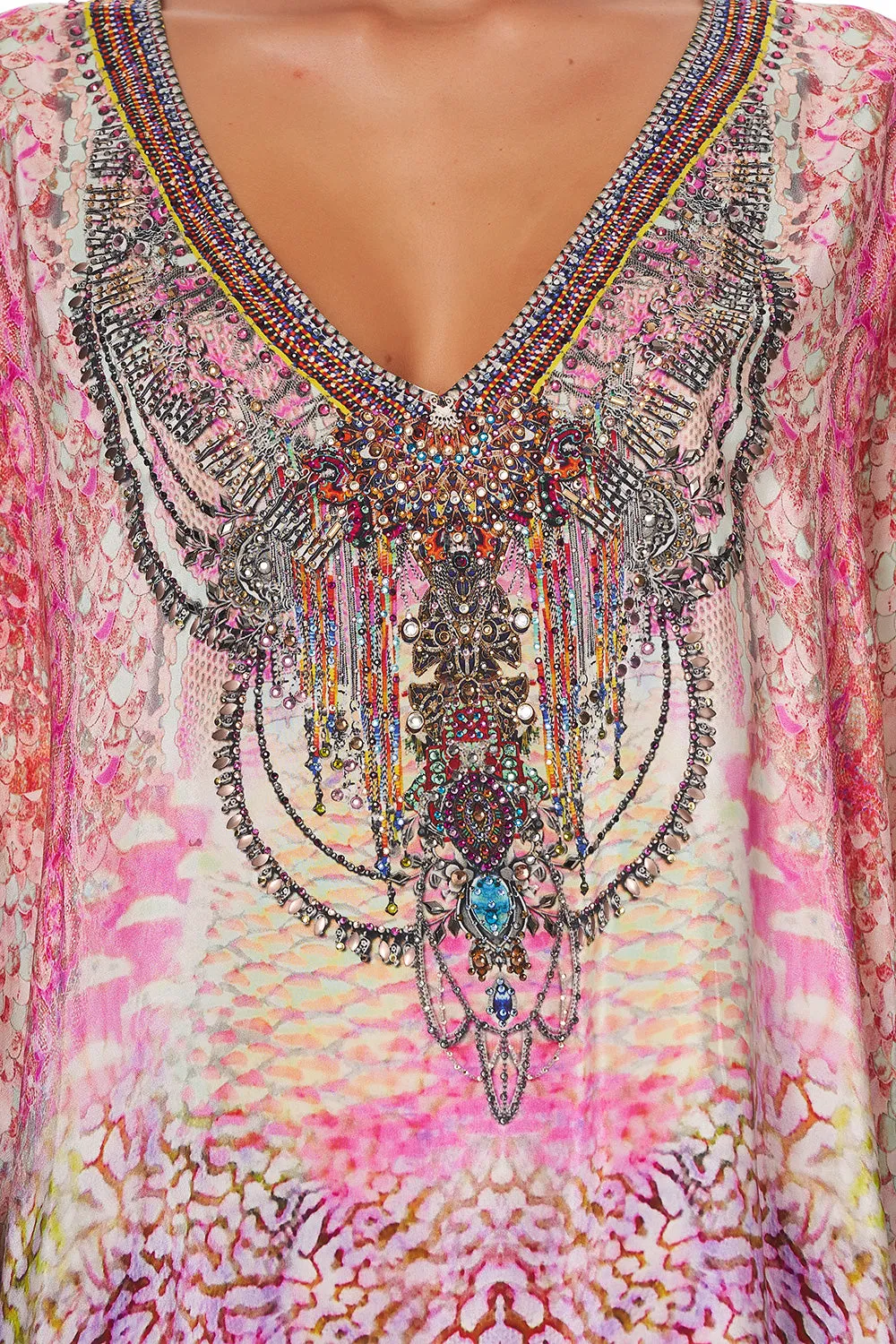 SHORT KAFTAN WITH CUFF SERPENTINE DREAMS