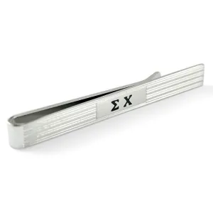 Sigma Chi Silver Tie Clip Bar