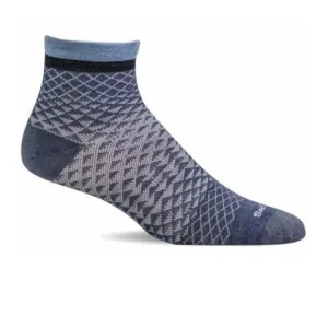 Sockwell Plantar Ease Quarter II Compression Sock (Women) - Denim