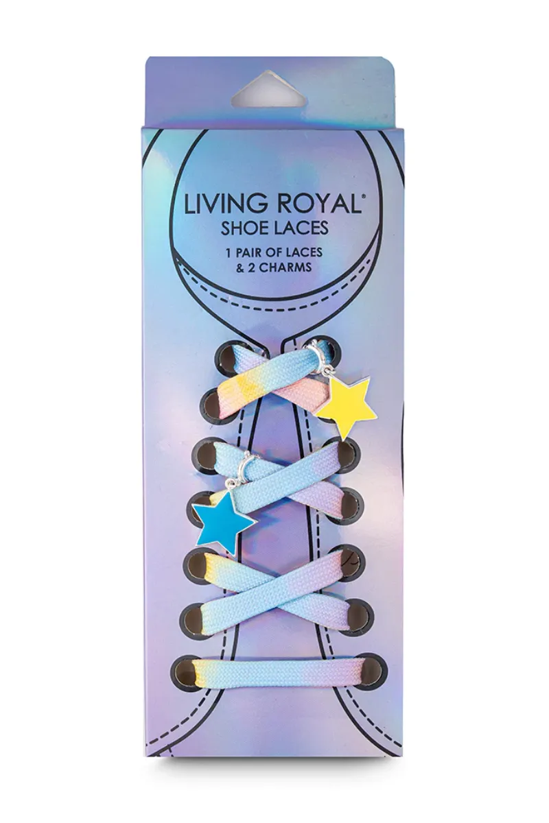 Star Shoe Laces and Charm Set