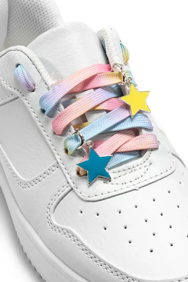 Star Shoe Laces and Charm Set