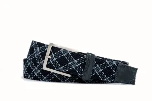 Stretch Belt with Croc Tabs and Brushed Nickle Buckle