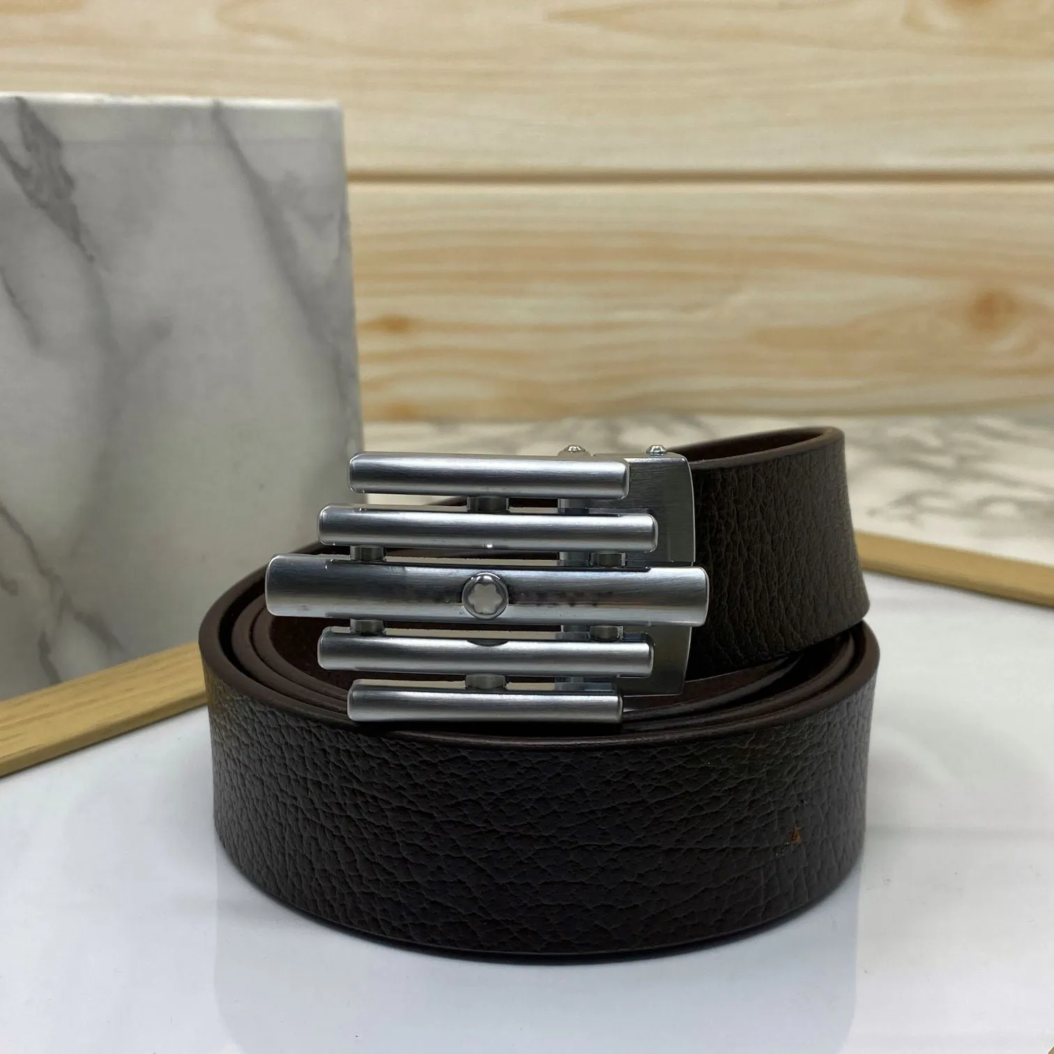 Stylish Formal Leather Strap Belt For Men-JonasParamount